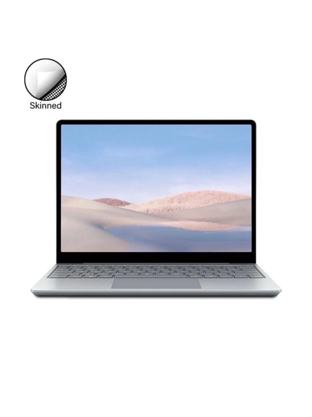 Microsoft Surface Laptop Go 12.4" Silver & Beige Hard Shell Case (Includes Cord)